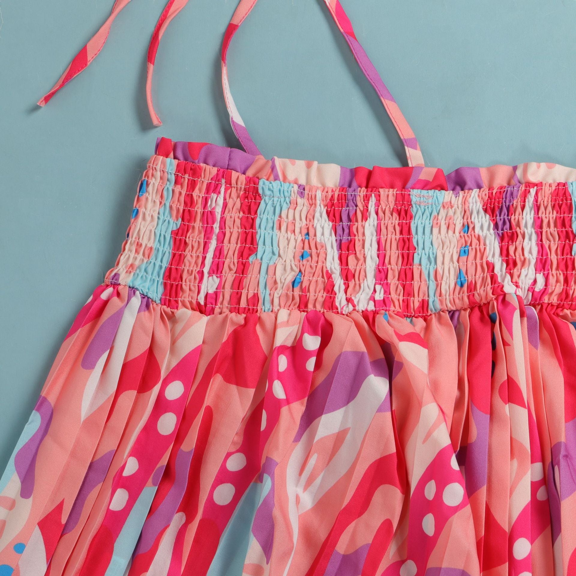 Sexy printed suspenders pleated wide-leg suspenders Jumpsuit 33