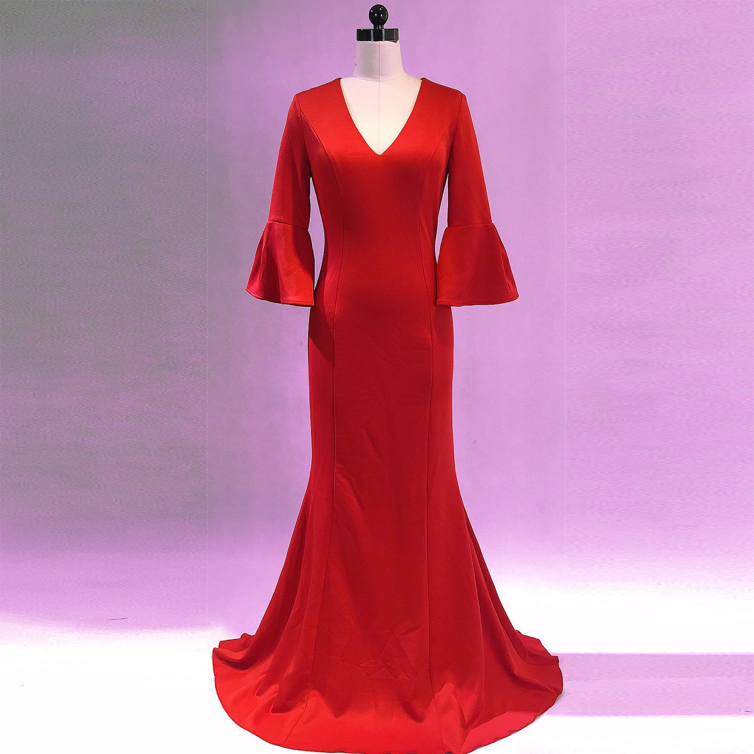 Women Elegant Formal Party Maxi Mermaid Evening Dress 19