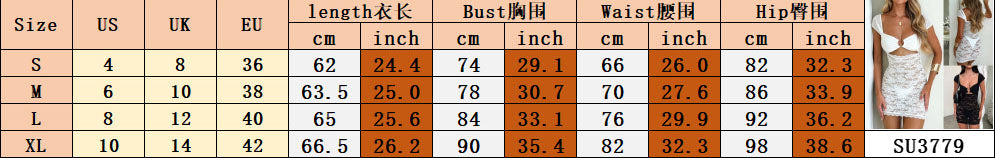 Women Lace sexy See-Through Mesh Bodycon dress 7