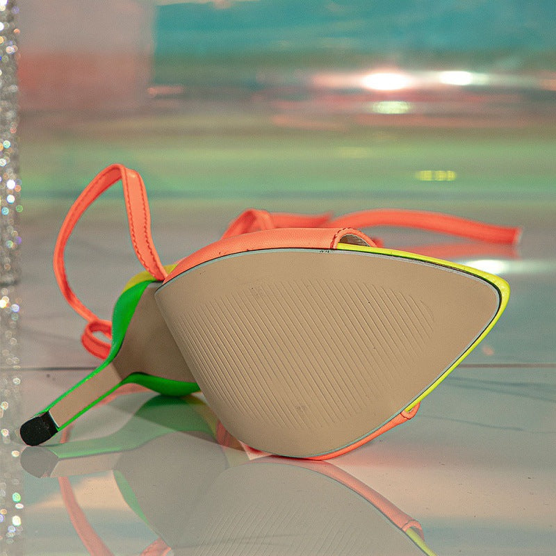 Women Peep-Toe sandals heels 5