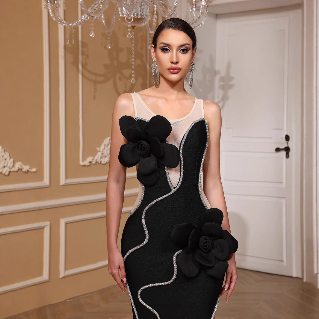 Women beaded sequin bandage dress 6