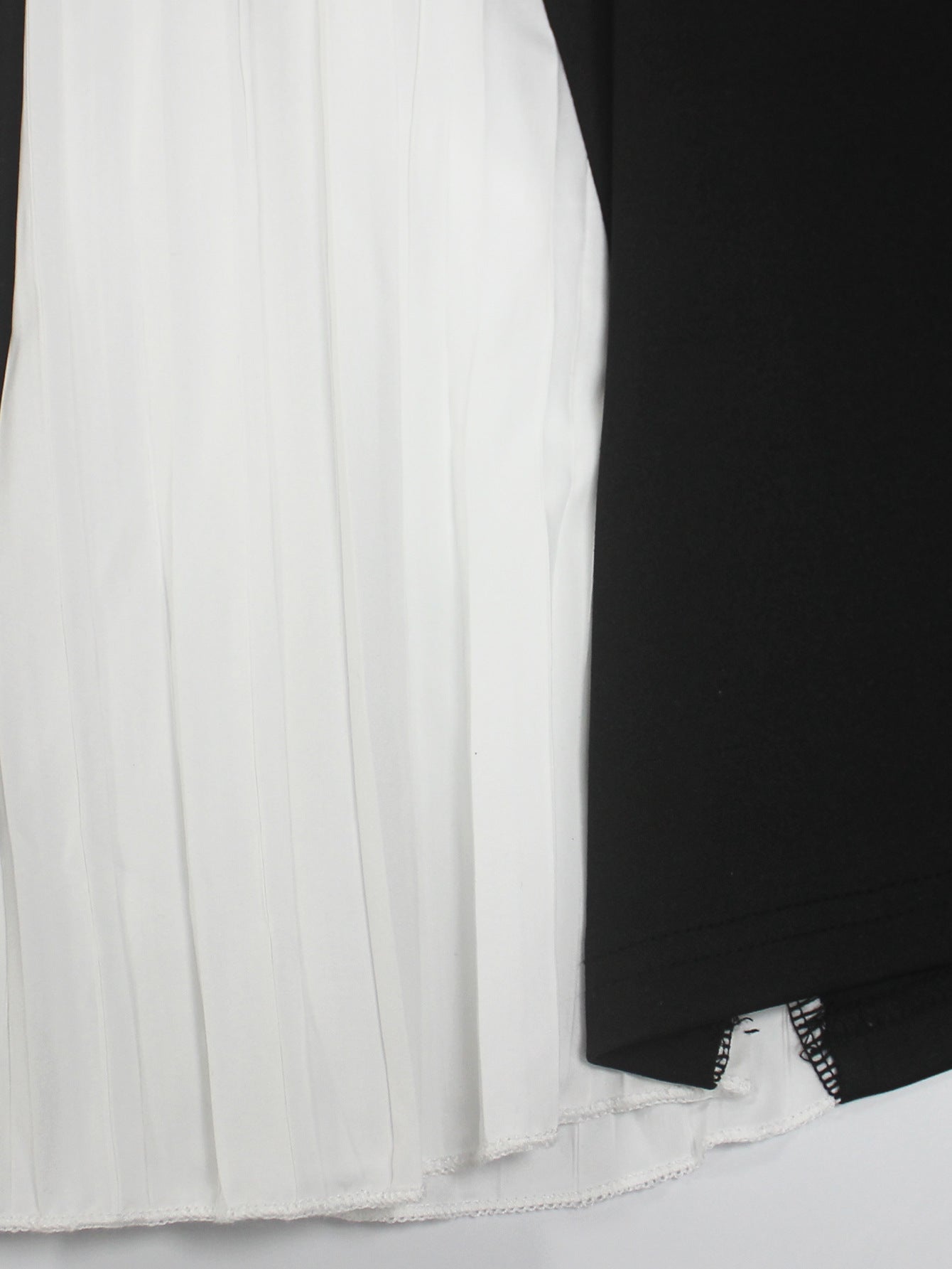 Women's Fashion Elegance Women's Round Neck Sleeveless Pleated Patchwork Plus Size Dress 9