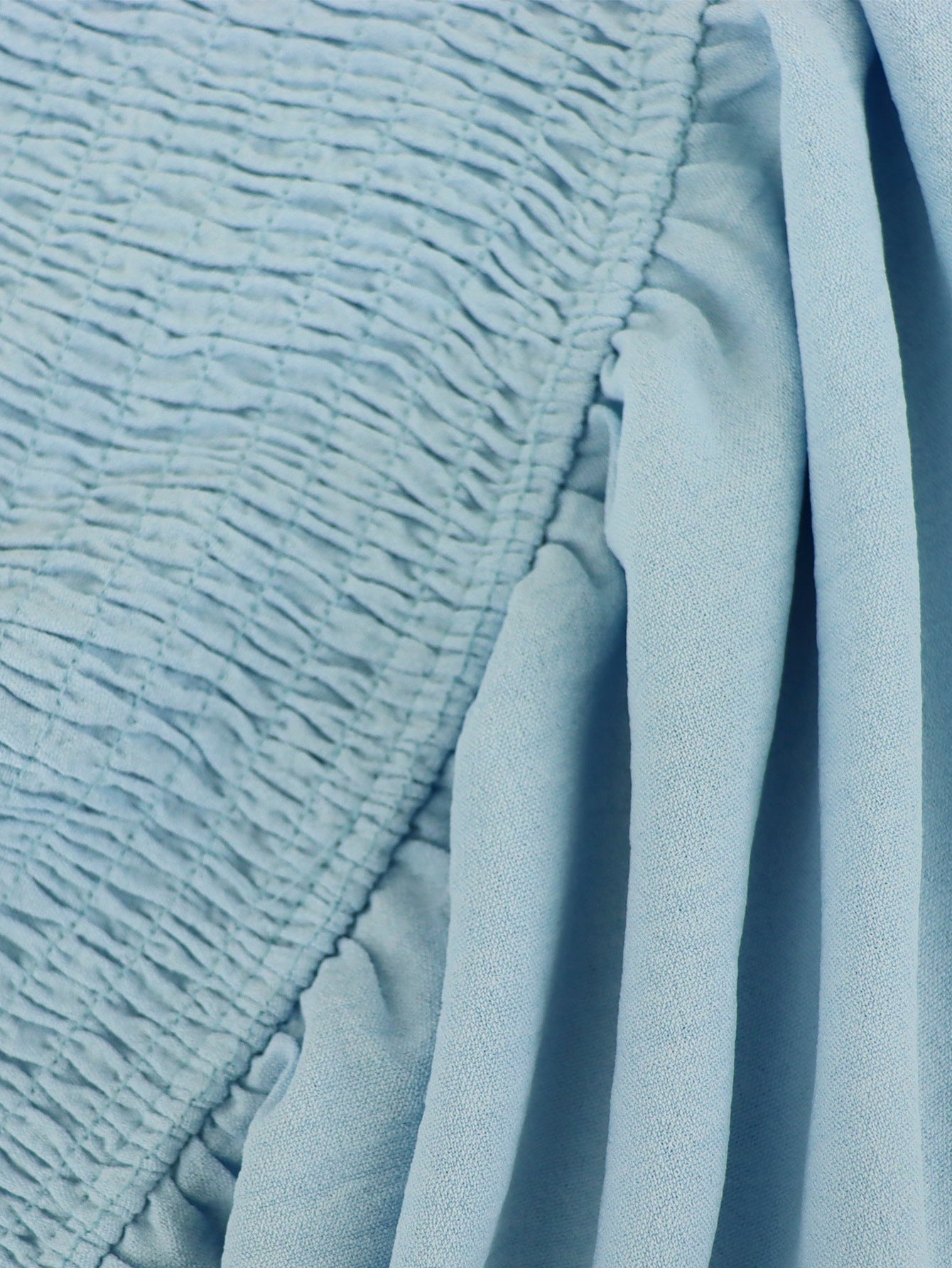 Solid Color Pleated Waist Casual Midi Dress 23