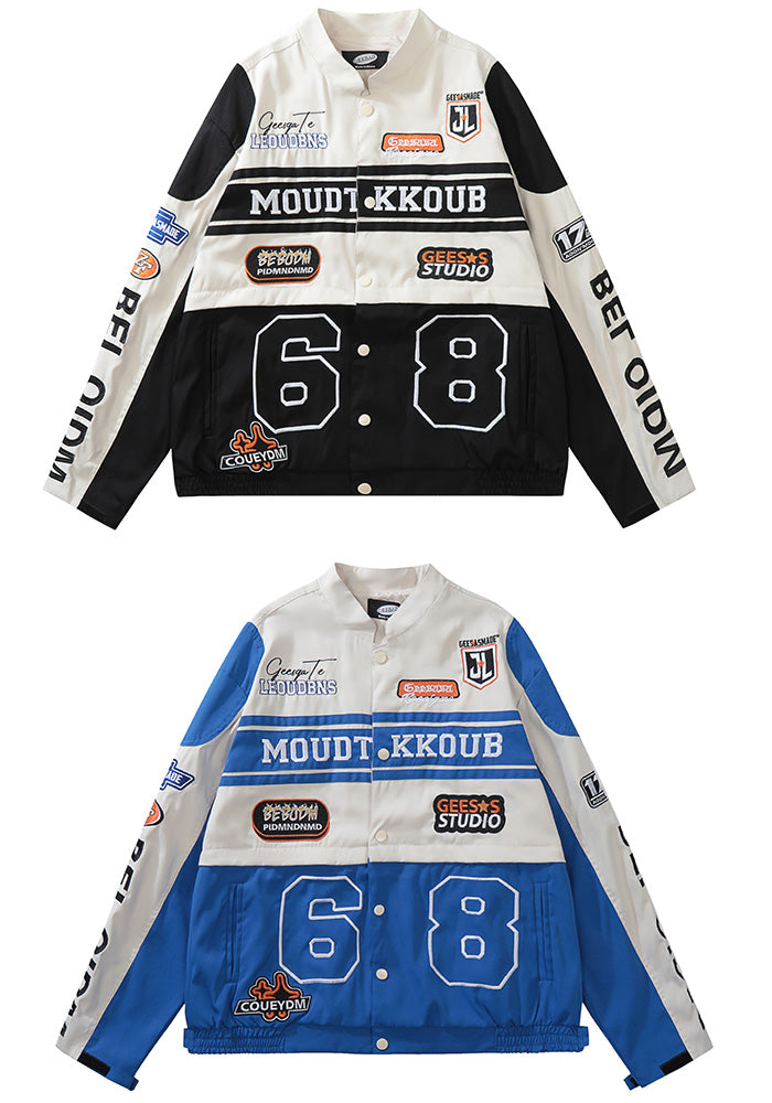 Men's detachable embroidered jacket