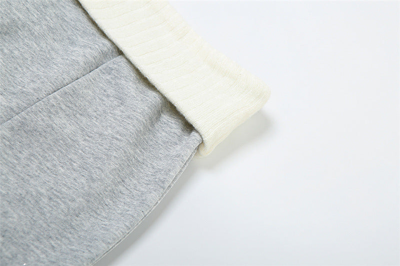 Autumn Women's Long Sleeve Crop Jacket High Waist Slim Fit Pleated Skirt Two Piece Set 36