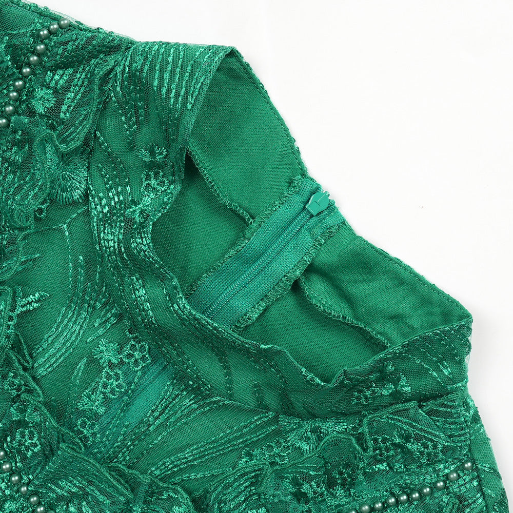 Plus Size Women's African Fashion Mesh Dress 13