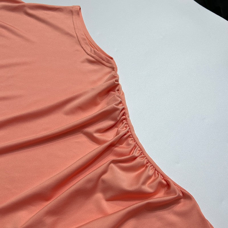 Sleeveless Round Neck Chic Casual Long dress for women 21