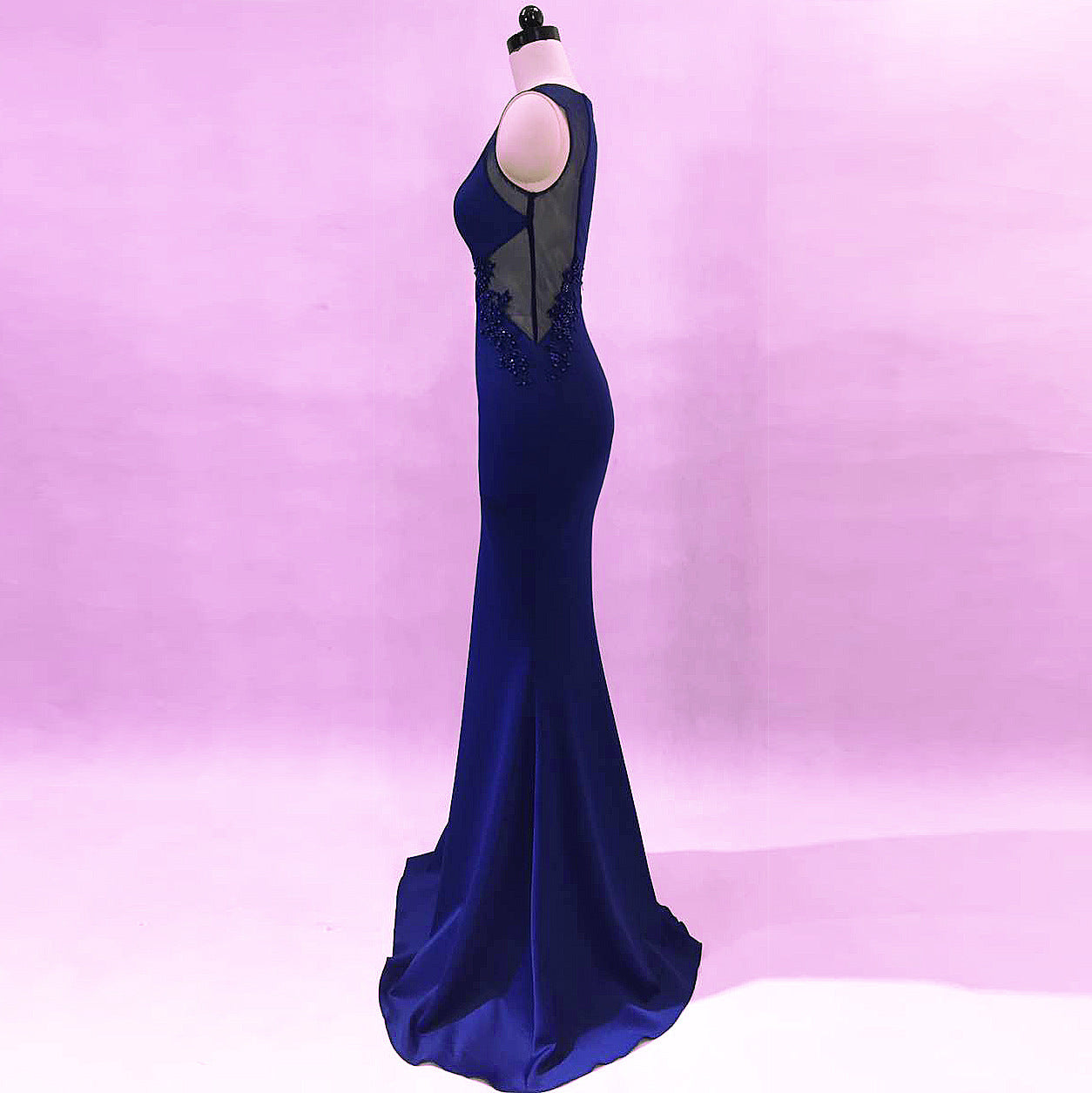 Women Formal Party Slim Elegant Sleeveless Mermaid Evening Dress 22