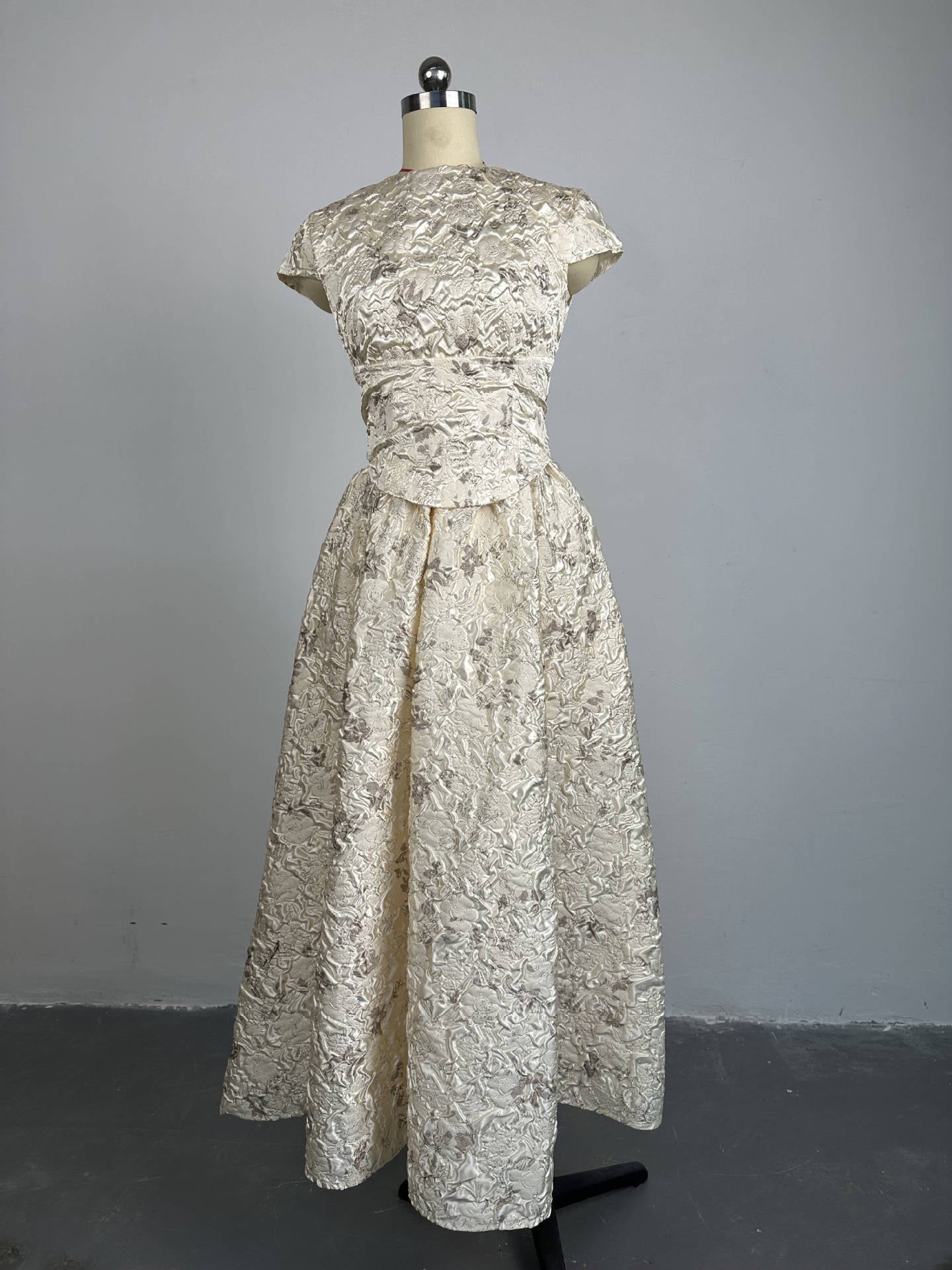 Women Fall/Winter Print Short Sleeve Maxi Dress 9