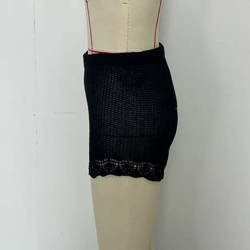 Fashion Women's Clothing Solid Color Knitted Holidays Beach Shorts 13
