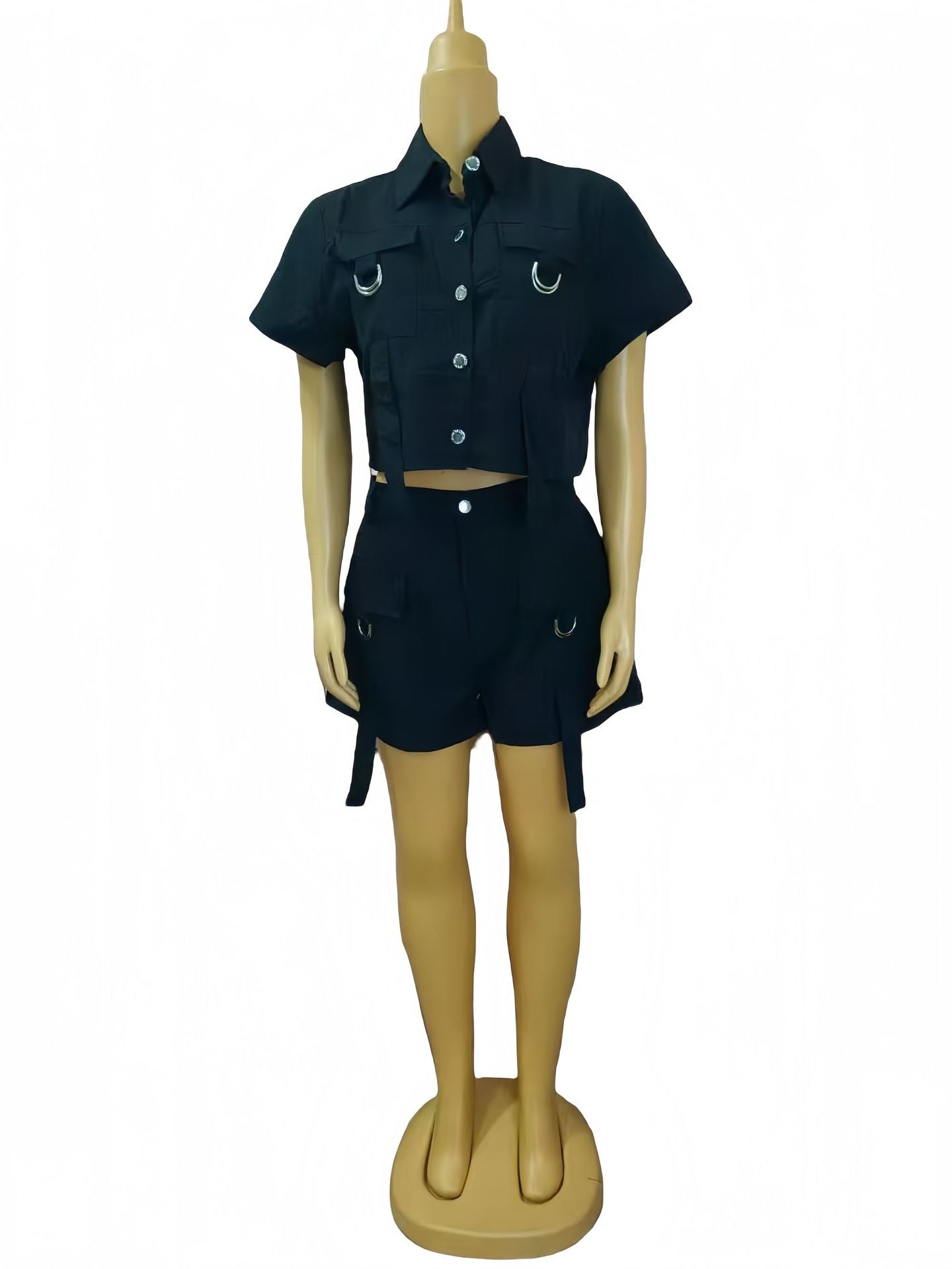 Women Casual Top and Shorts Two Piece Set 3