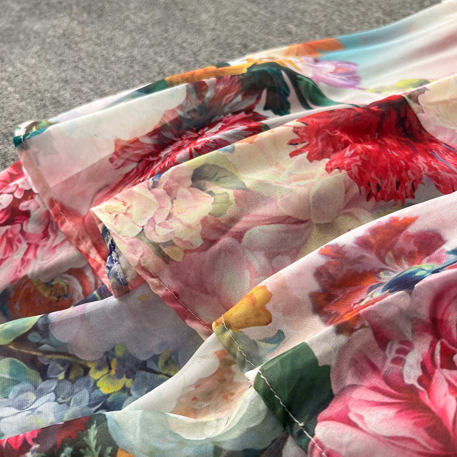 Women Holidays Sexy V Neckchiffon Ruffle Dress 13