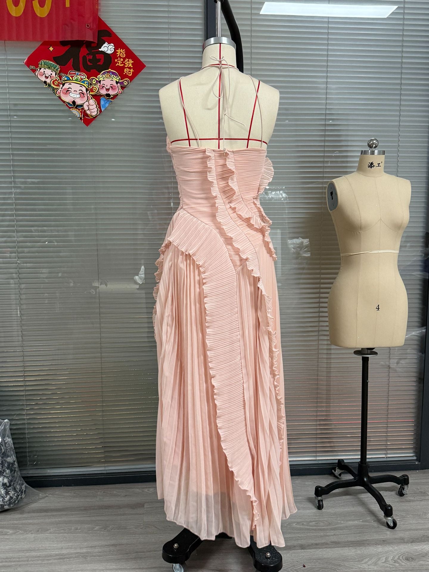 Women's Ruffled Pleated Luxury Chiffon Dress 24