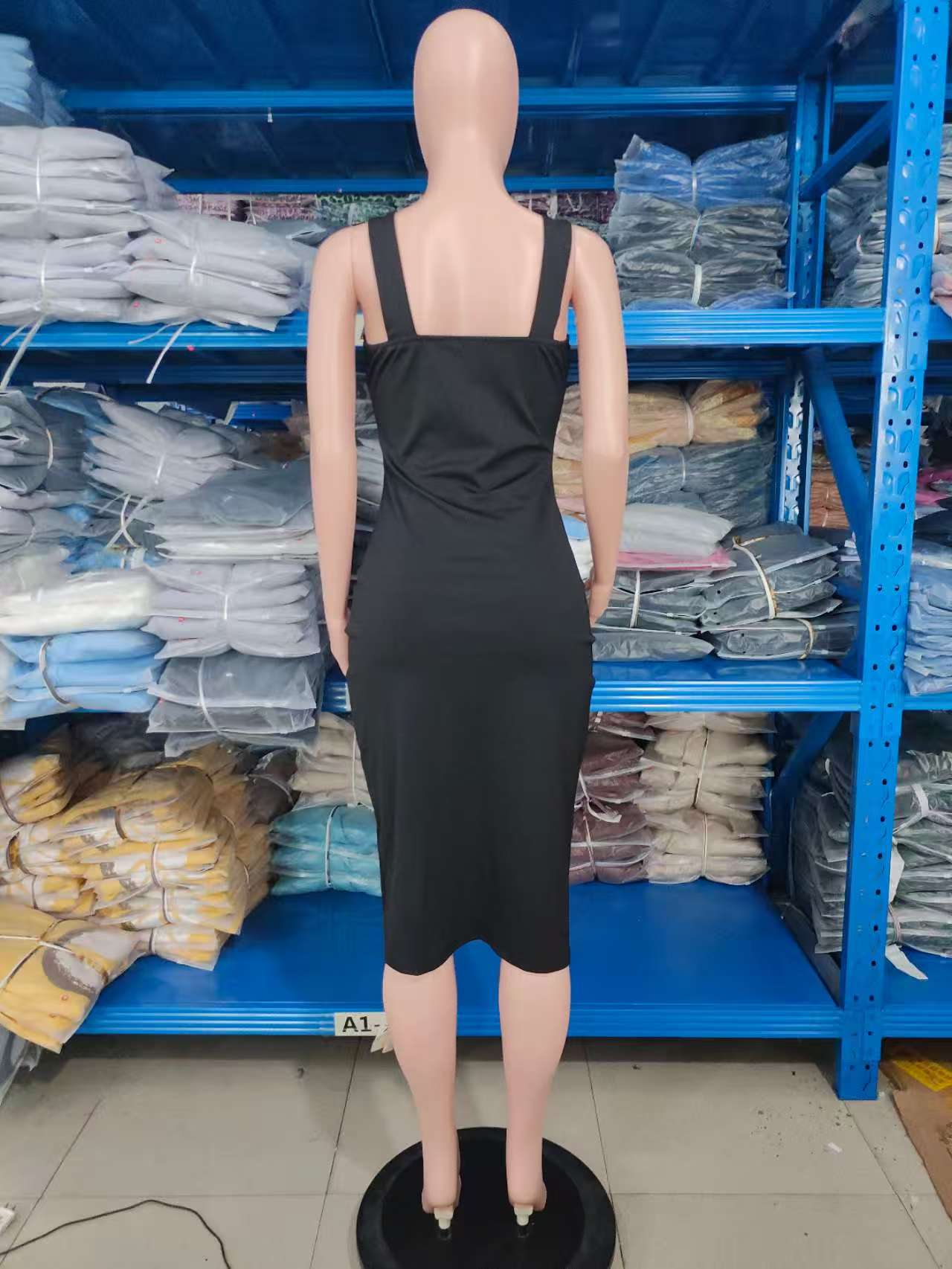 Women summer elegant sleeveless slit dress 5