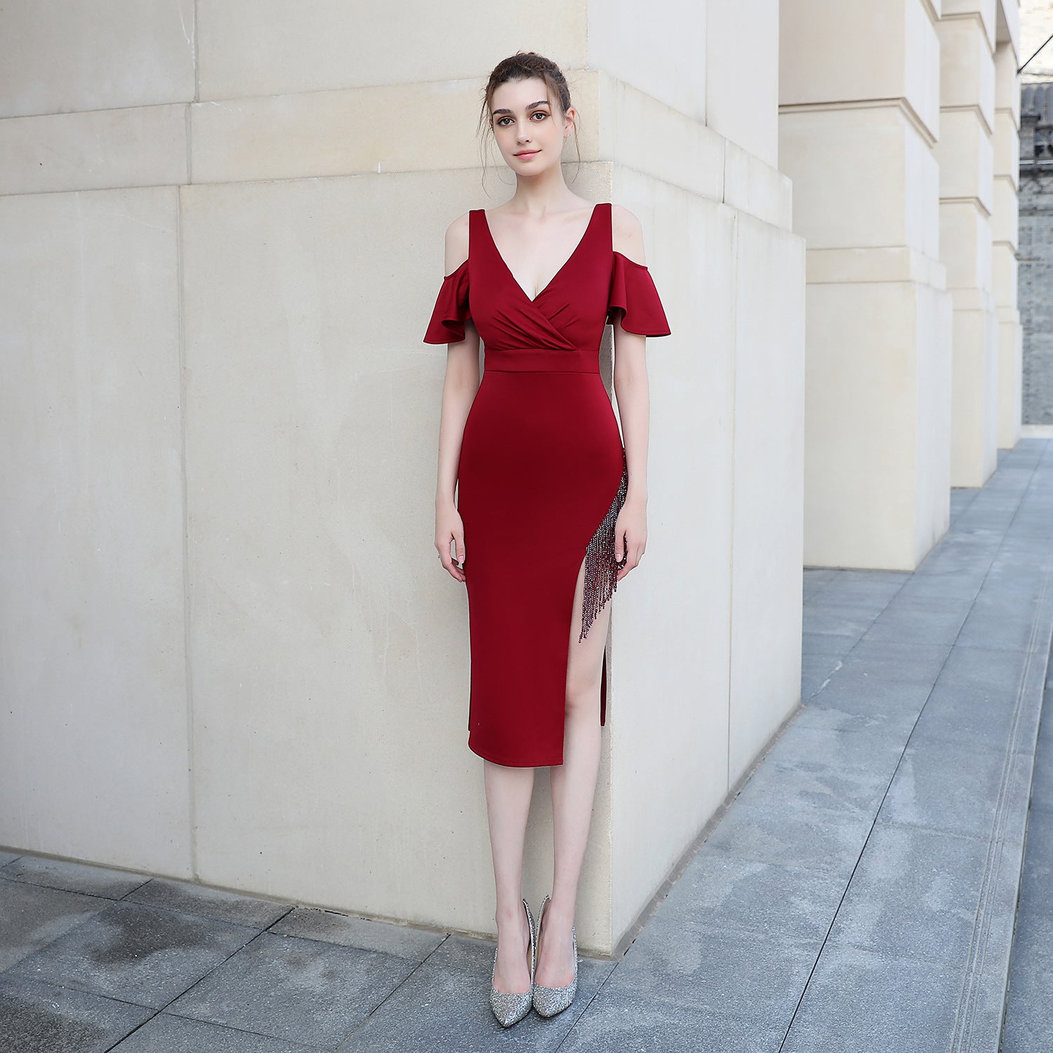 Women Strapless Formal Party Elegant Evening Dresses 5