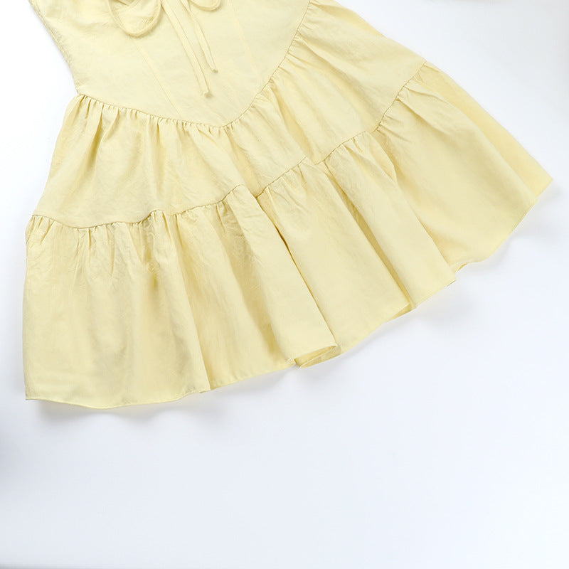 Women Sexy Summer Patchwork Lace-up Dress 14