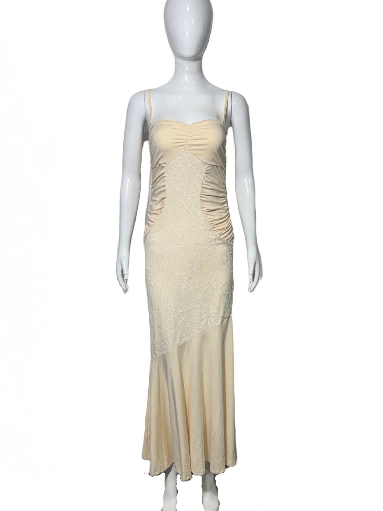 Women Sexy Lace Strap Fishtail Dress 5