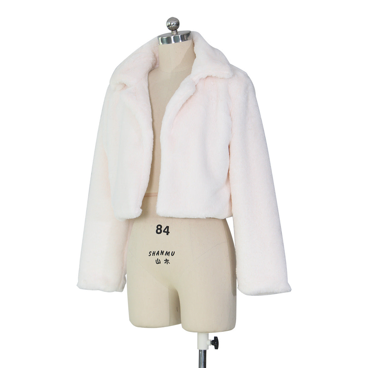 Women Loose Long Sleeve Fake Fur Jacket 24