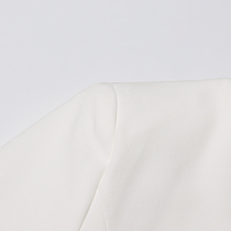 Women rhinestone design Solid Blazer 13