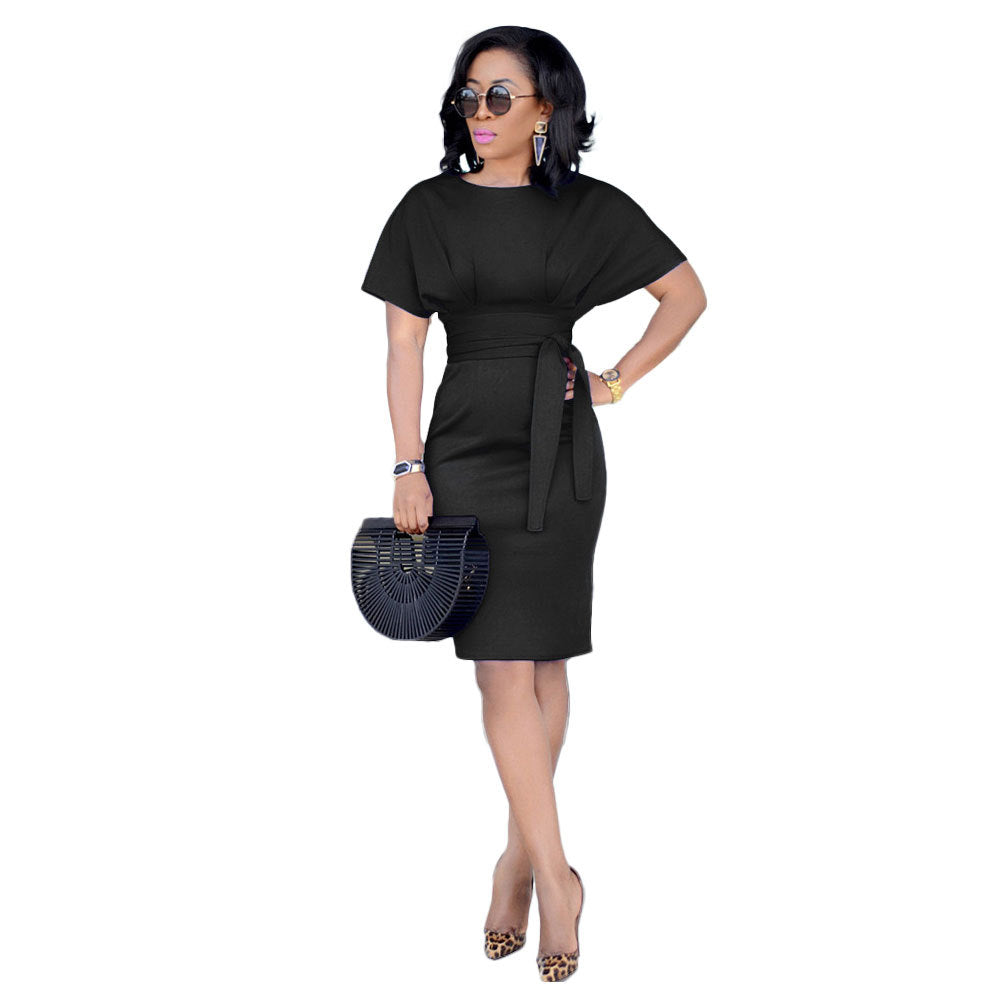Women Elegant Short Sleeve Dress 7