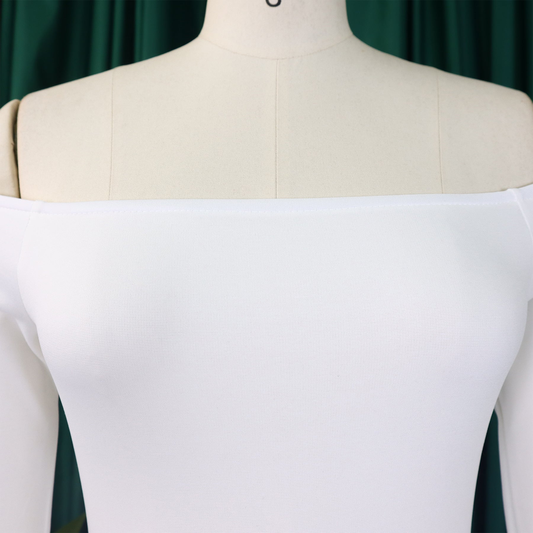 Fashionable And Elegant Off Shoulder Ruffle Sleeves Slit Formal Party Long Dress 13