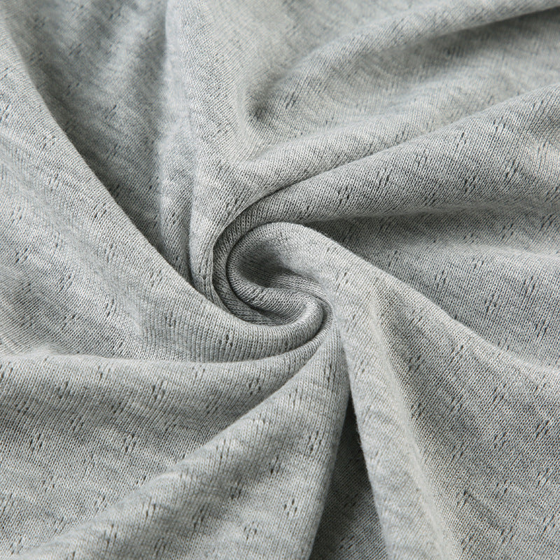 Casual Solid Color Short Sleeve T-Shirt Shorts Women Home Set 14