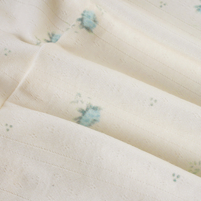 Women Floral Contrast Comfortable Crop Suspender Top and Shorts Two-piece Set 15