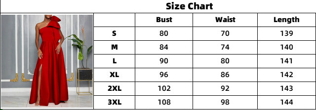 Women's Slash-Shoulder Big Bow Sexy Evening Dress 13