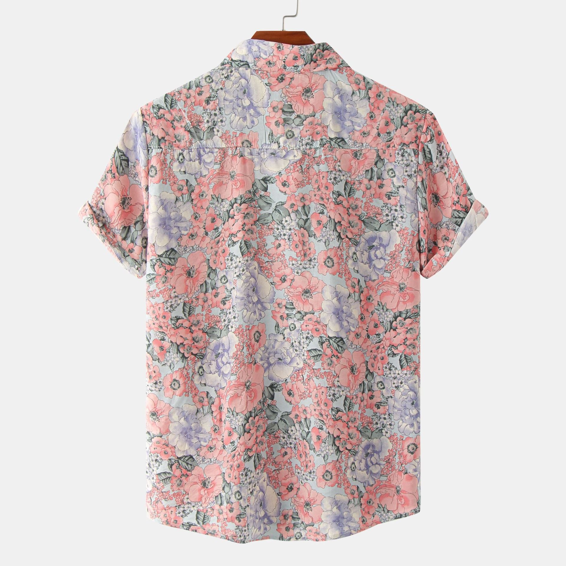 Summer Floral Men's Short Sleeve Shirt 5