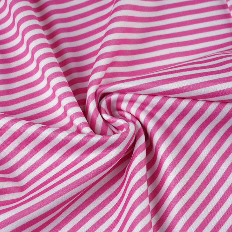 Women's Casual Loungewear High-Waisted Striped Knit Pants Wide-Leg Trousers 20