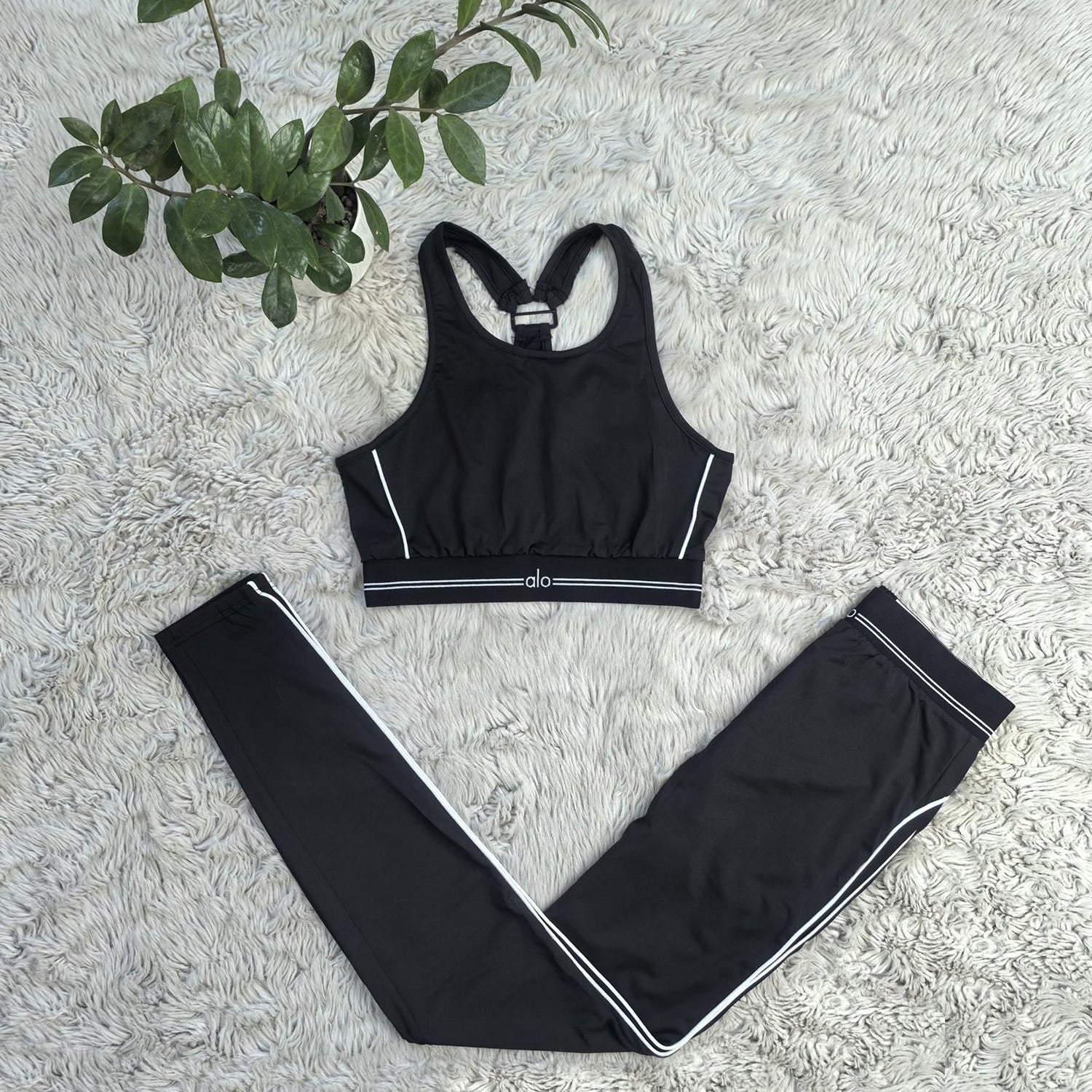 Summer Yoga Fitness High-Waist Seamless Training Set High-Stretch Yoga Tank & Pants set 3