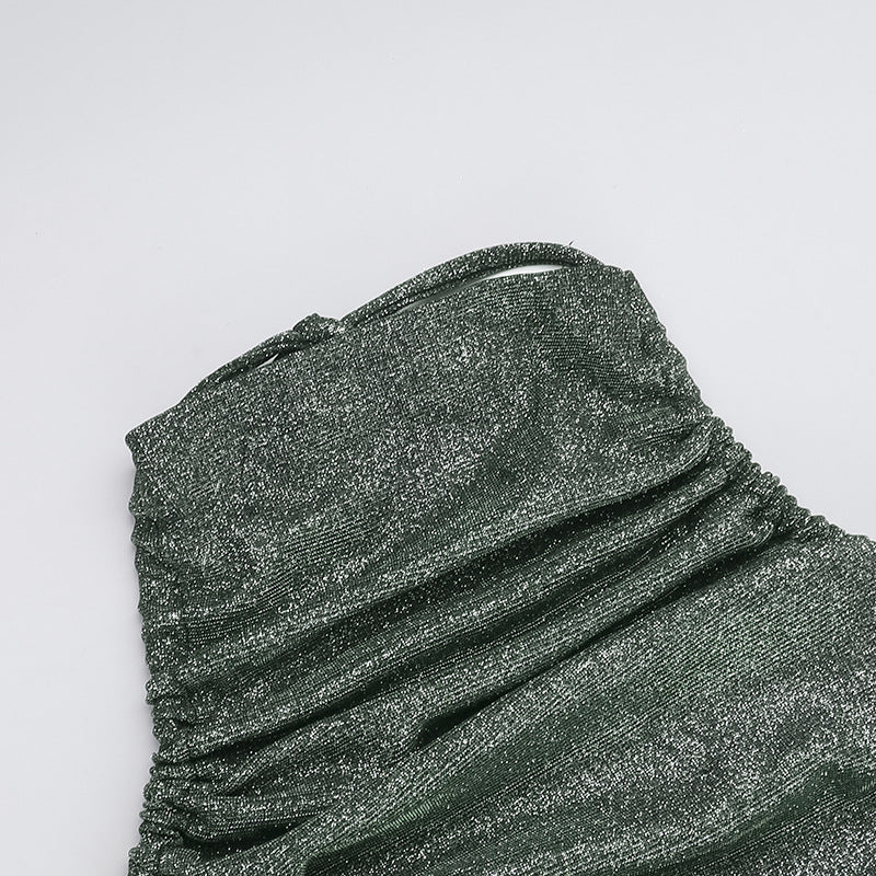 Sexy Halter Backless Top High Waist Bodycon Long Skirt Fashion Women Two Piece Set 6