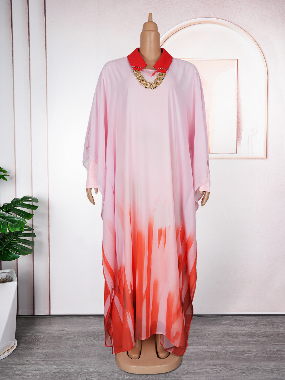 Print Robe Africa Plus Size Two-Piece Women's Dress 11