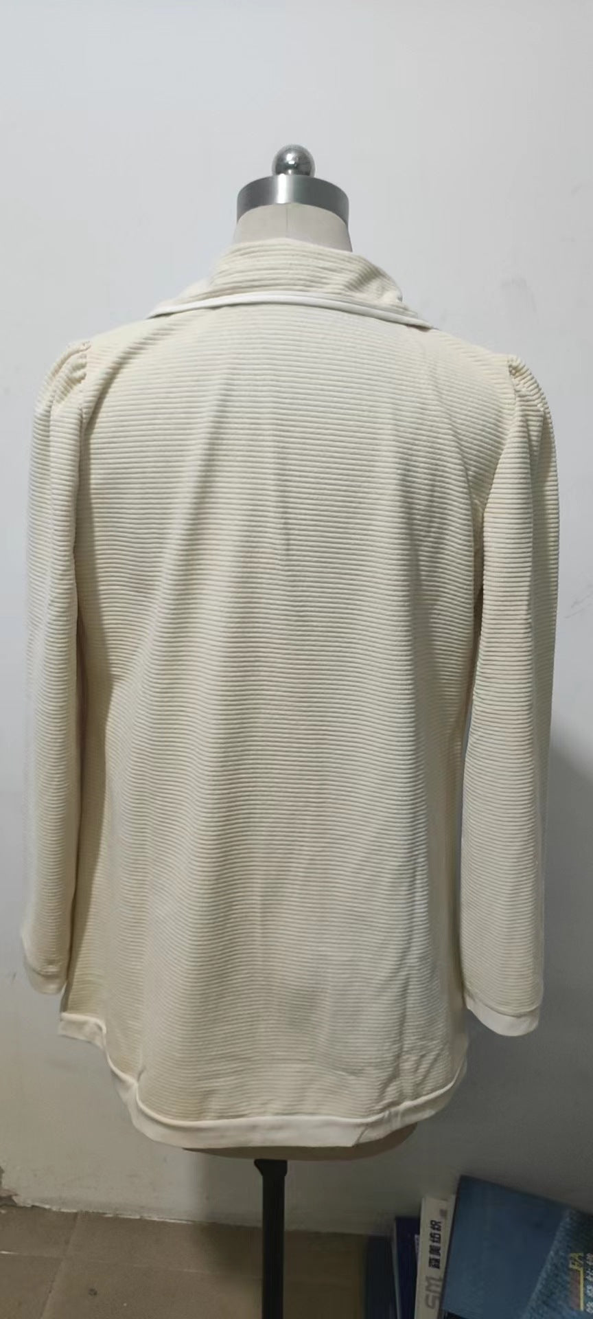 Women Casual Ribbed Loose Blazer 8