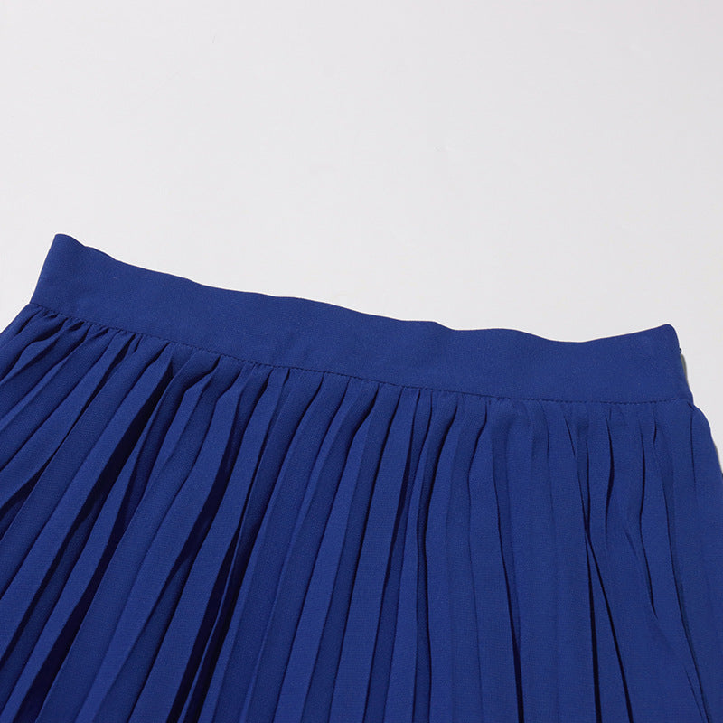 Women Elegant Butterfly Blazer Jacket + Pleated Skirt Two-piece Set 27