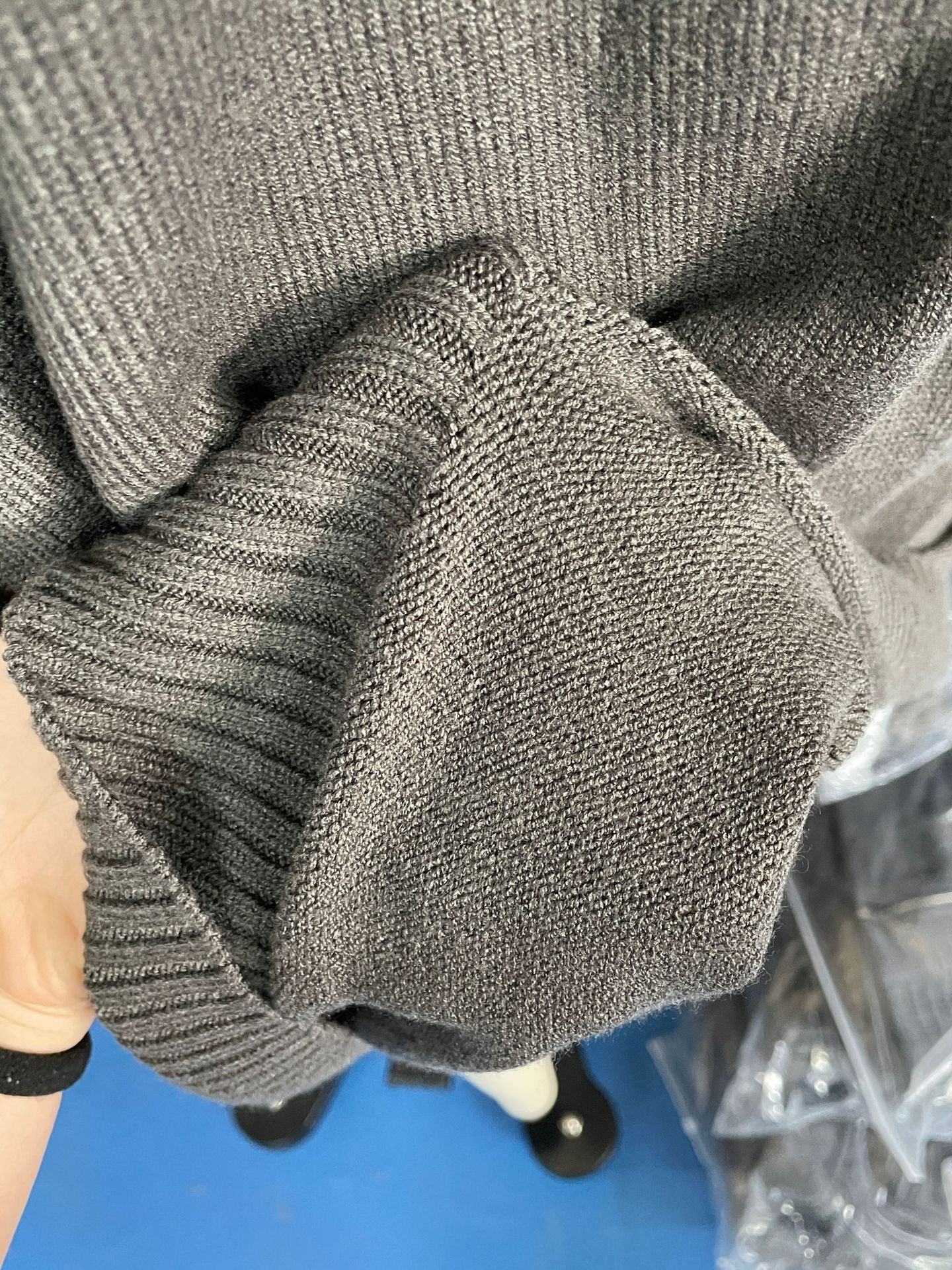 Women Casual Ripped Round Neck Loose Long Sleeve Sweater 18