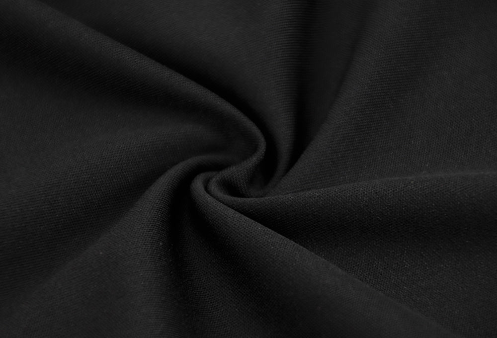 Spring Long Sleeve Deep-V Front Slit Mermaid Black Evening Dress 10