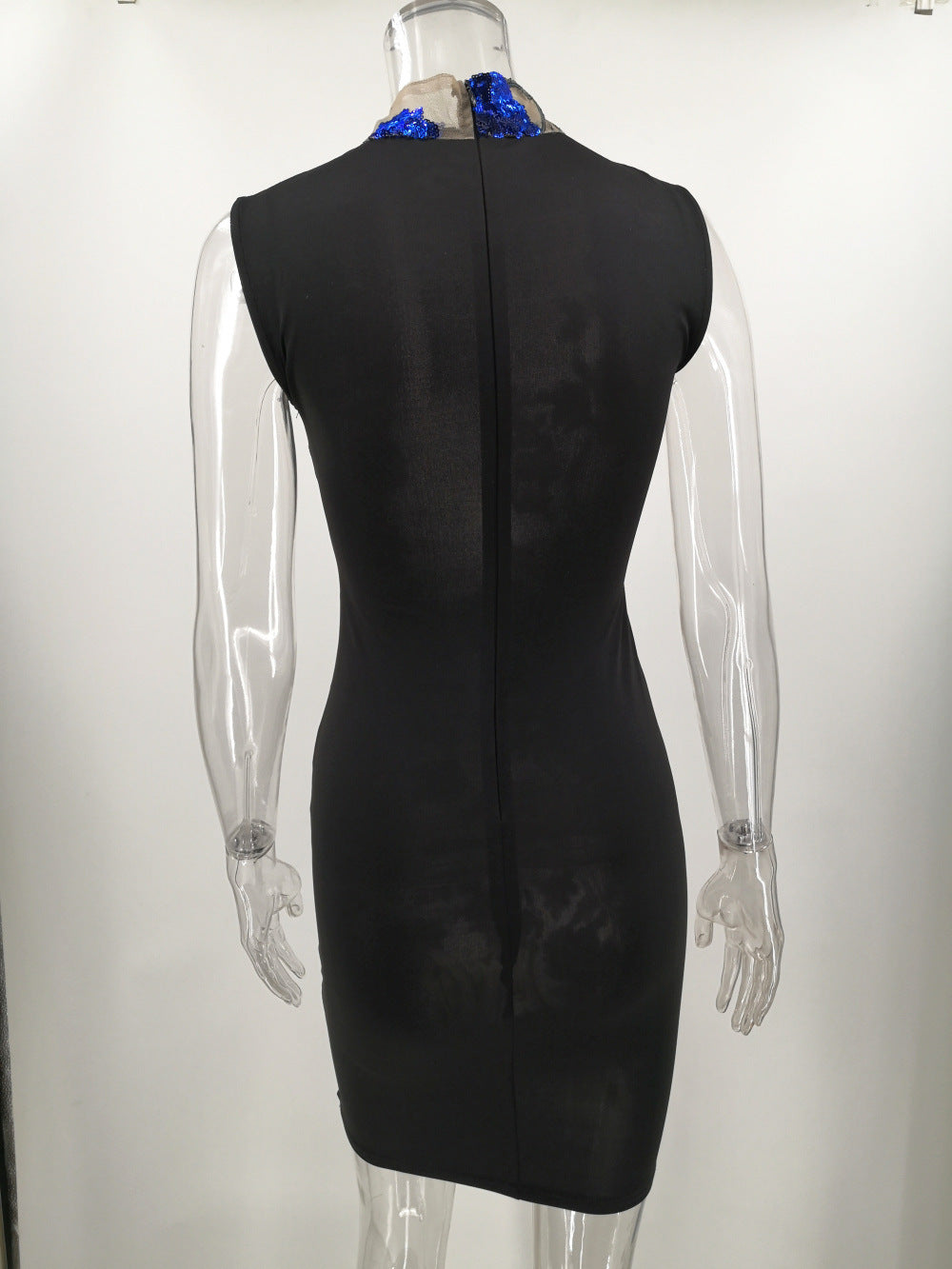 Sexy Floral Sequins See Through Club Dress 19