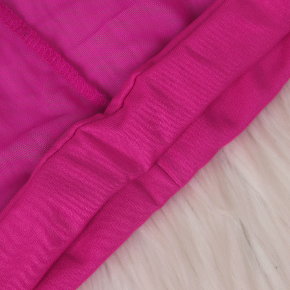 Women Sexy Solid Mesh Swimwear Two-piece Set 30