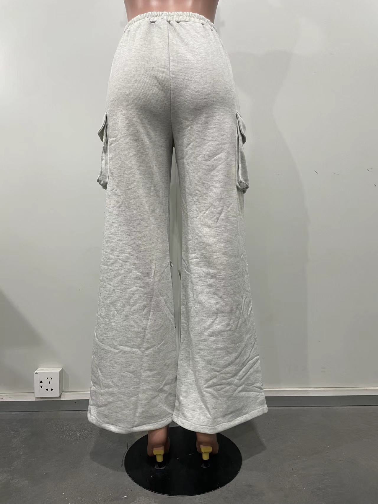 Autumn Women's Straight Trousers Cargo Pants 6