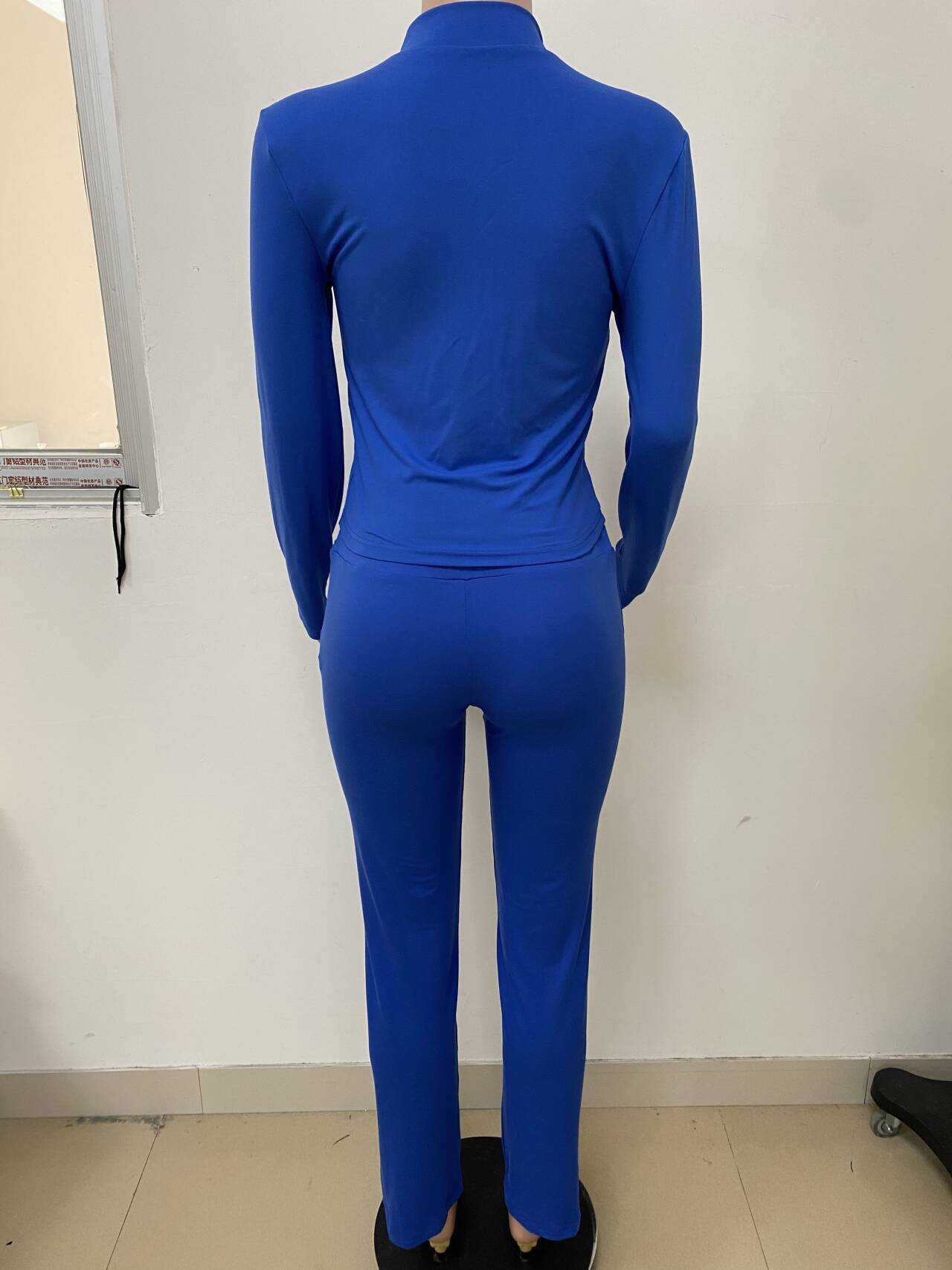 Women Casual Top and Bell Bottom Long Pants Two Piece Set 21