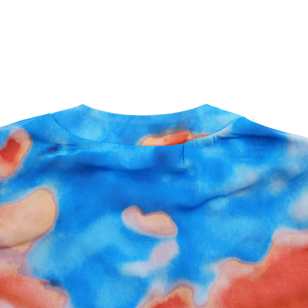 Plus Size African Women V-neck Print Dress 10