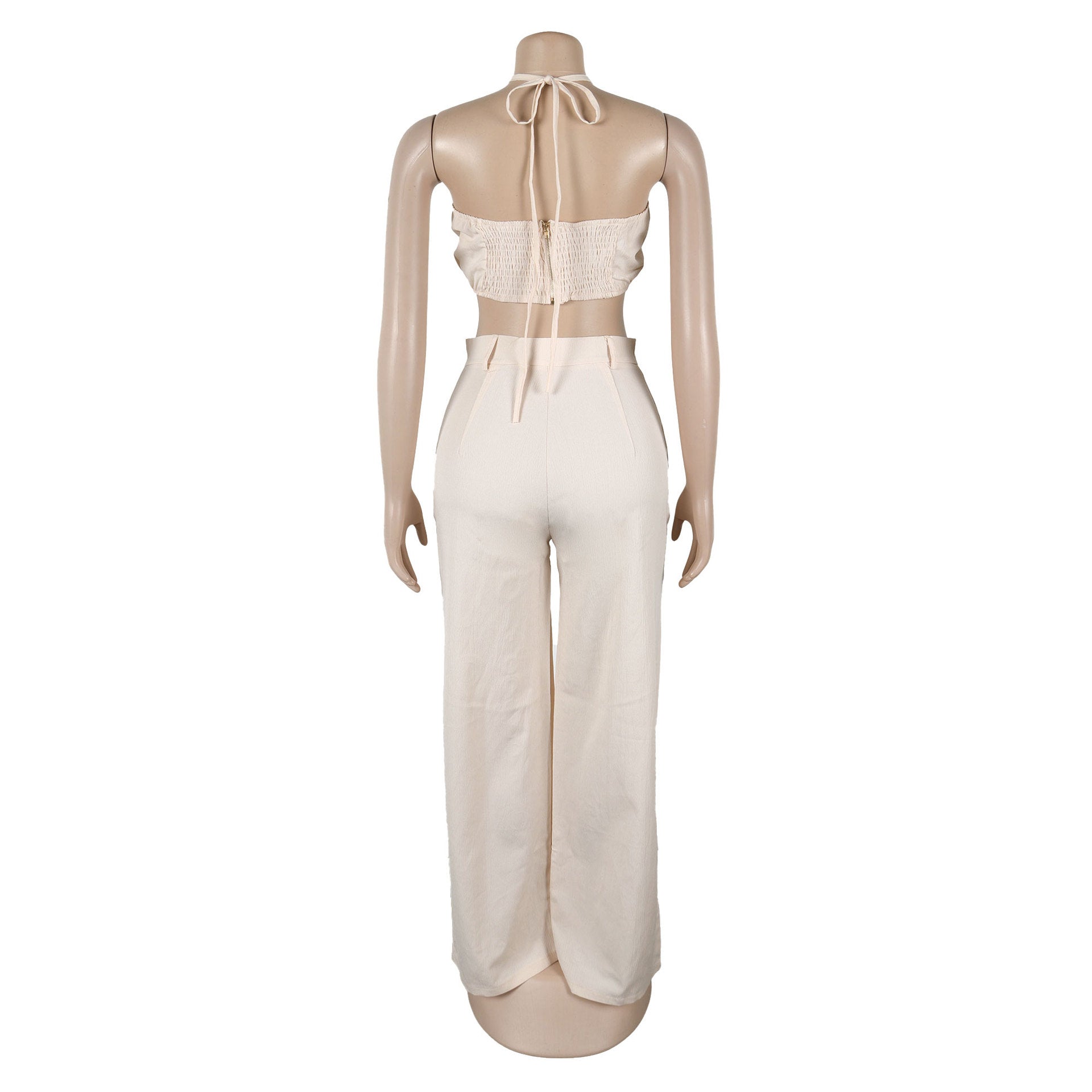 Women Sexy Top and Ripped Pants 2-piece Set 14