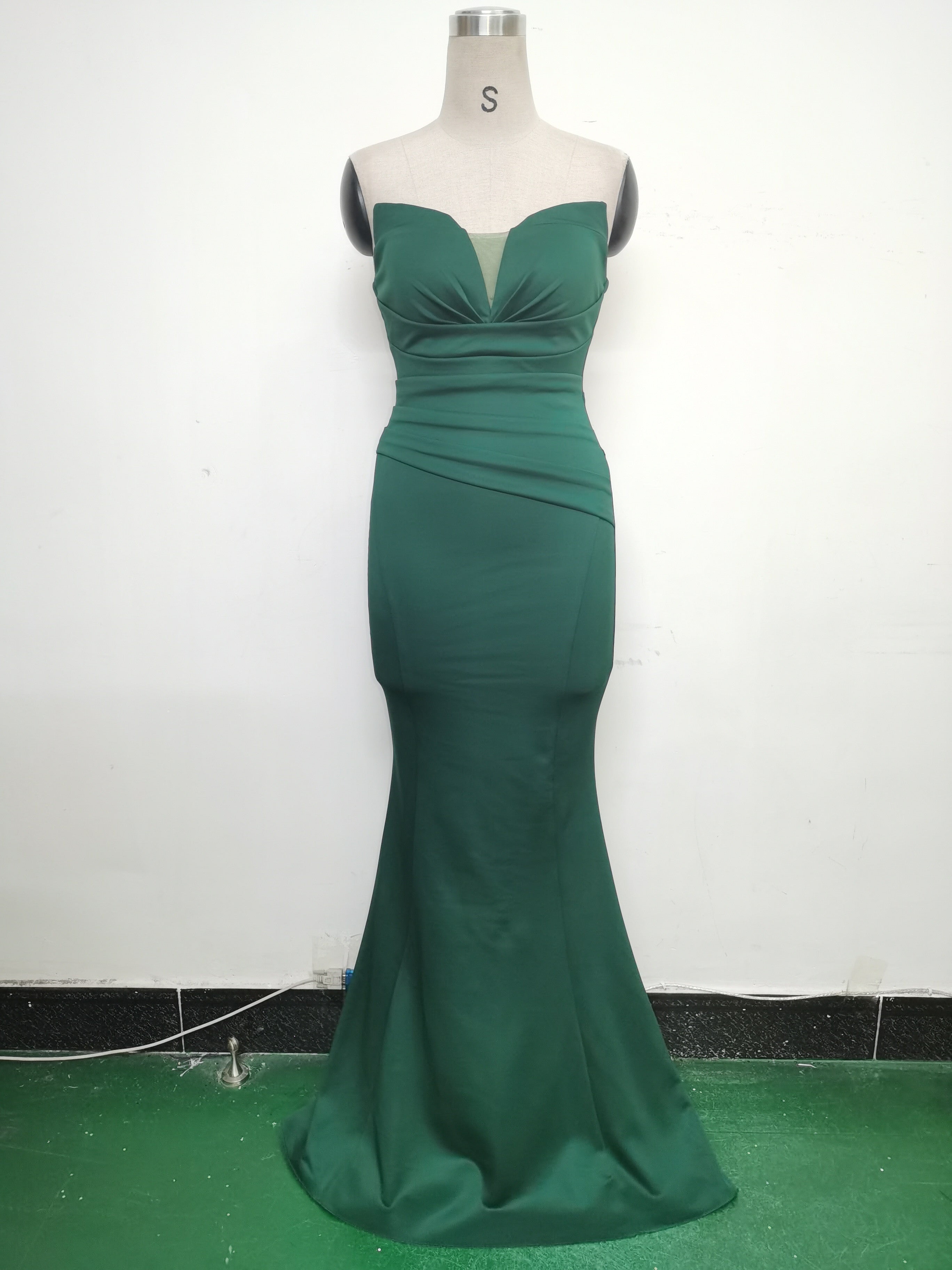 Women Sexy Off Shoulder Satin Evening Dress 34