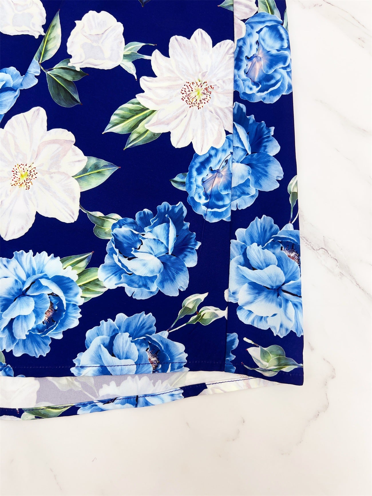 Women Holidays Elegant Floral Print Strap Dress 5