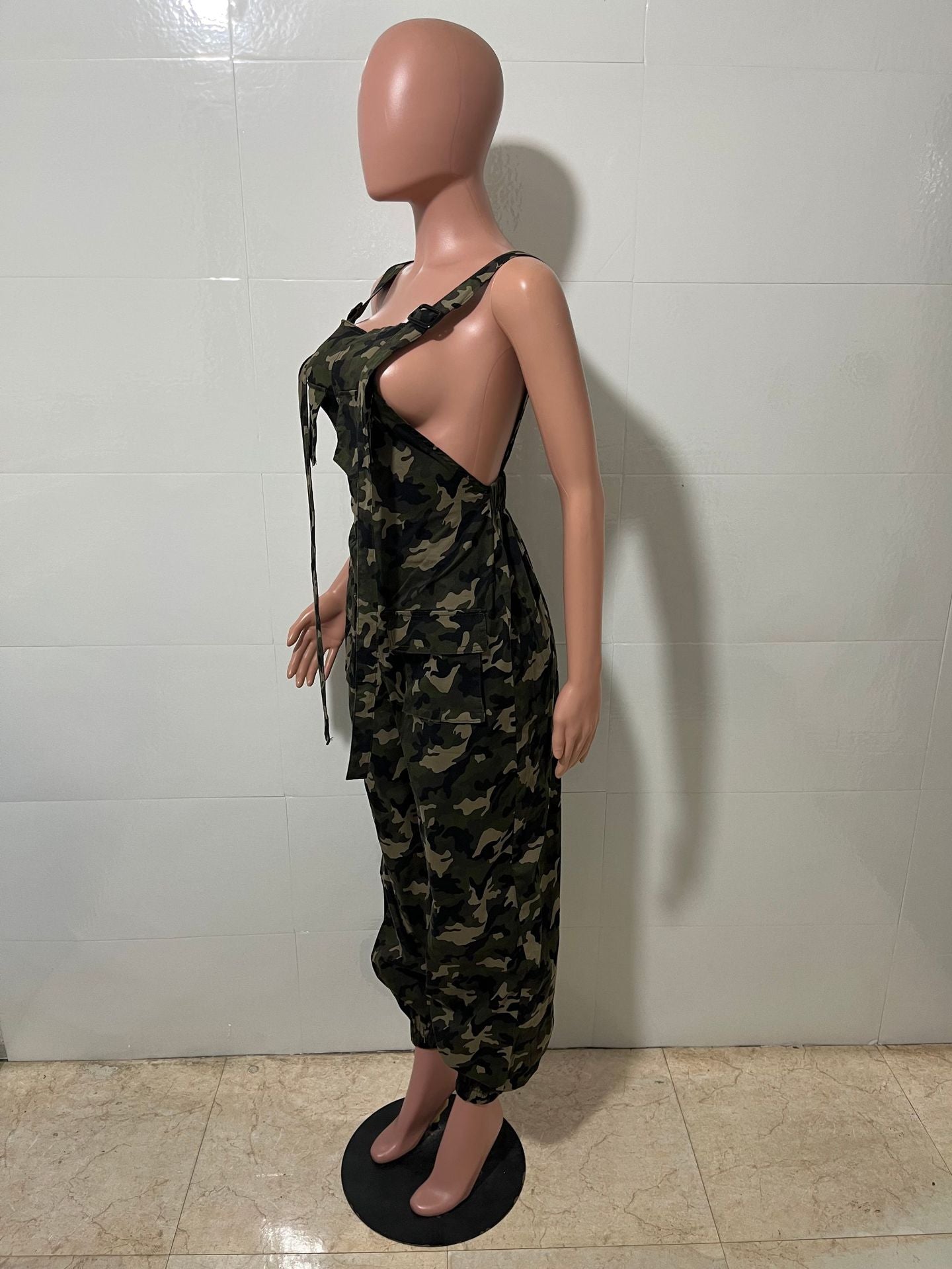 Women's Casual Loose Camouflage Cargo Jumpsuit/Overalls 6