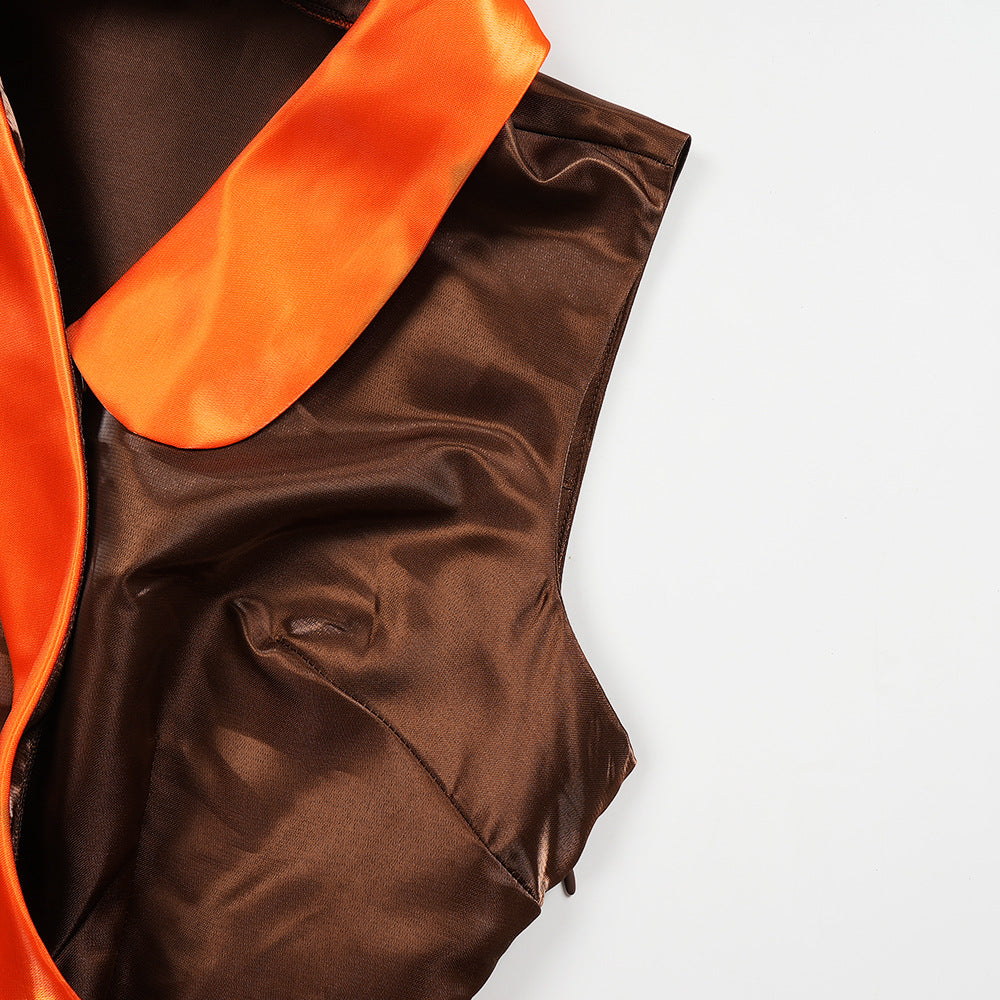 Plus Size Women's African Sleeveless Summer Sexy Print Dress 15