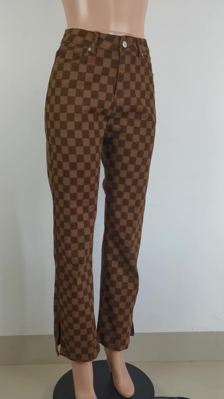 Women Slit Casual Pants 7