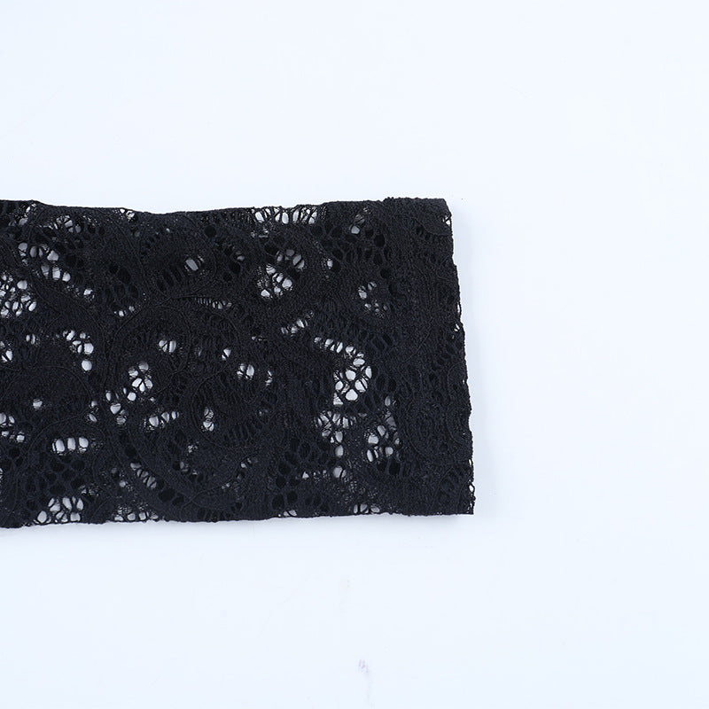 Women Fall Sexy Lace Long-Sleeved Bodycon Dress 10