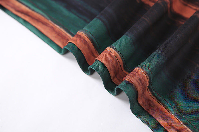 Summer Women Suspender Sexy Backless Printed Bodycon Dress 9